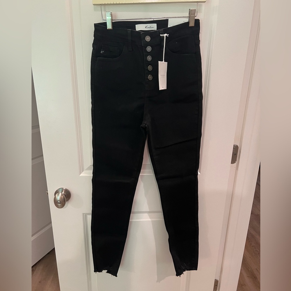 KanCan black denim high rise skinny jeans